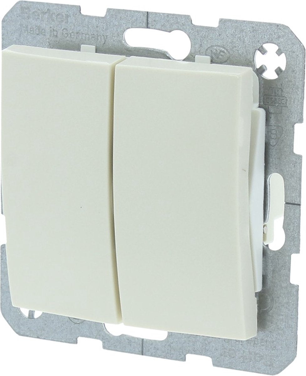 Berker s1 serie switch - indbygget - creme