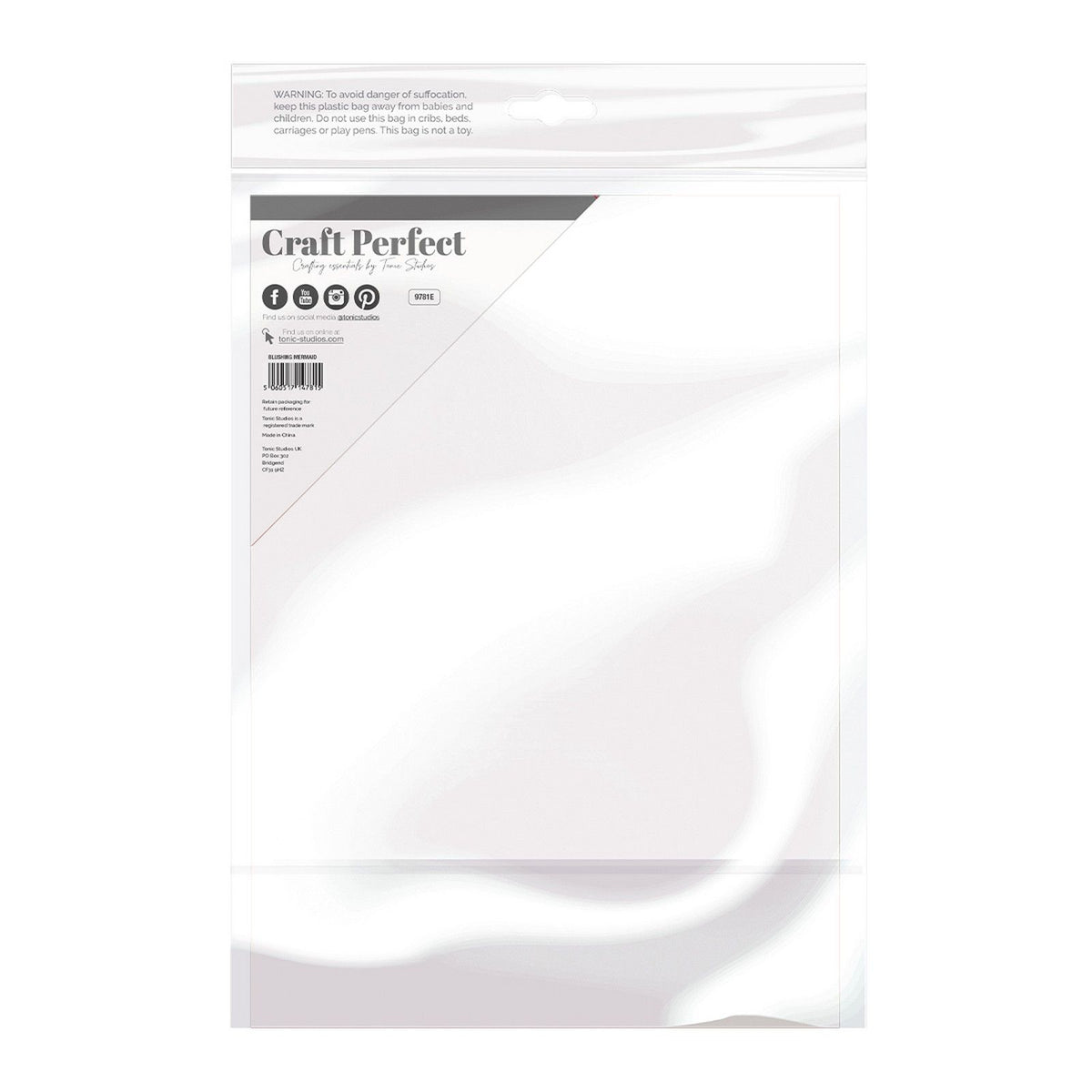 Craft perfect by tonic studios craft perfect • spejlkort iriserende 250g angel fire 5 stk.