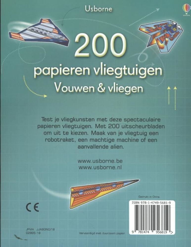 200 papirfly. 6+
