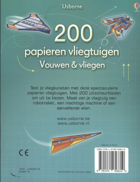 200 papirfly. 6+