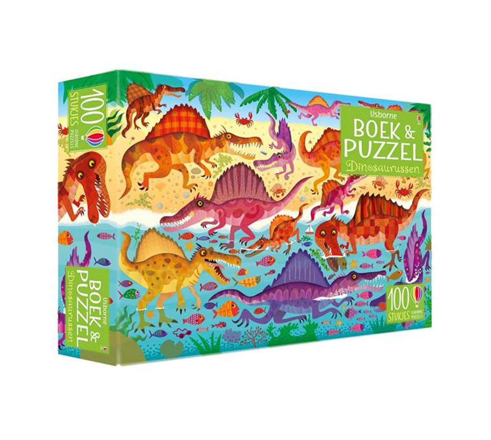 Usborne dinosaurer bog og puslespil