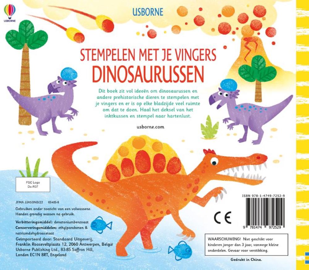 Wpg-udgivere stempler med fingrene - dinosaurer