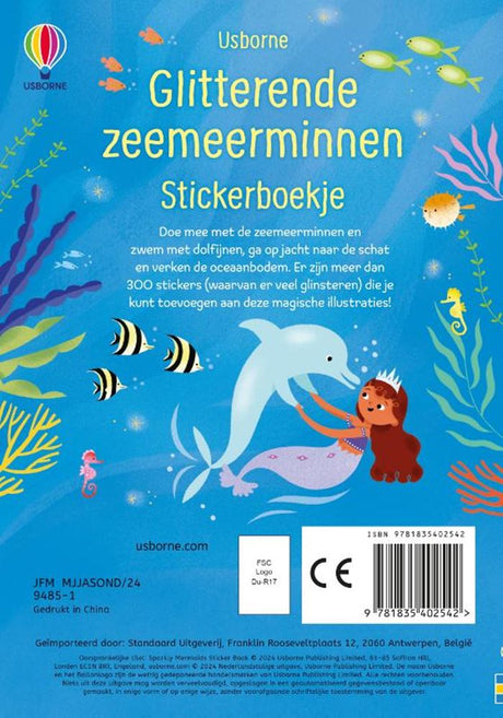 Glitrende havfruer. klistermærke bog.