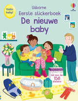 Den nye baby. klistermærke bog. 3+