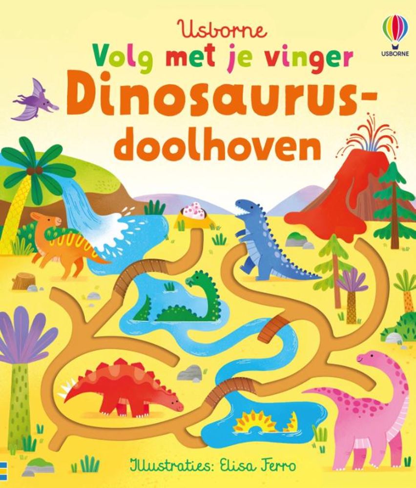 Usborne følg med din finger - dinosaur labyrinter