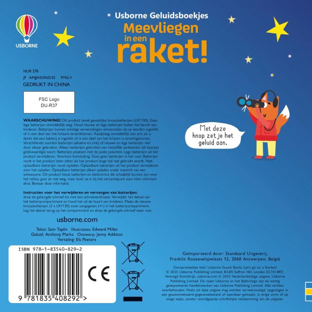 Usborne flyver i en raket!