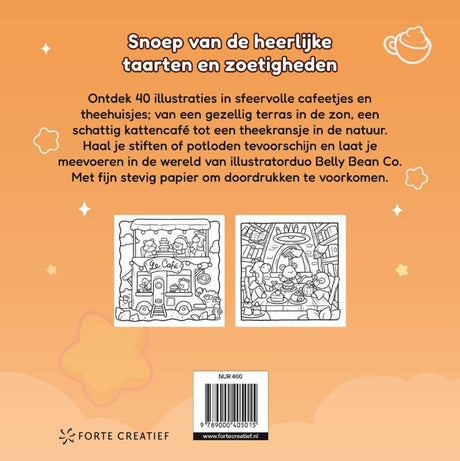Forte creatief cozy cute kleurboek belly bean co. - cozy cute in de bakkerij