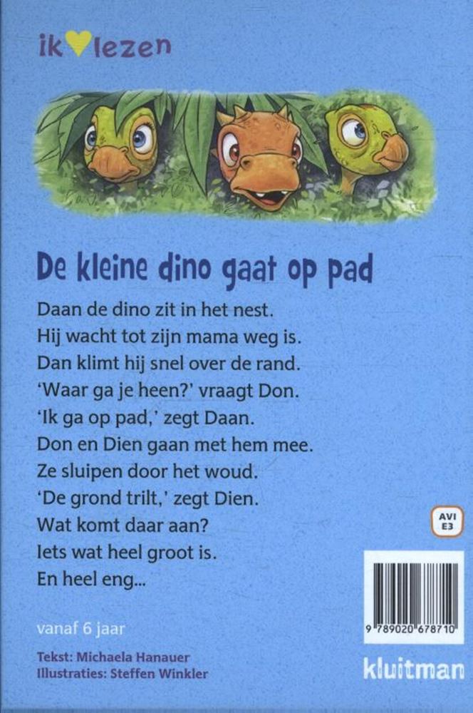Kluitman de Kleine Dino Publishers satte AVI E3