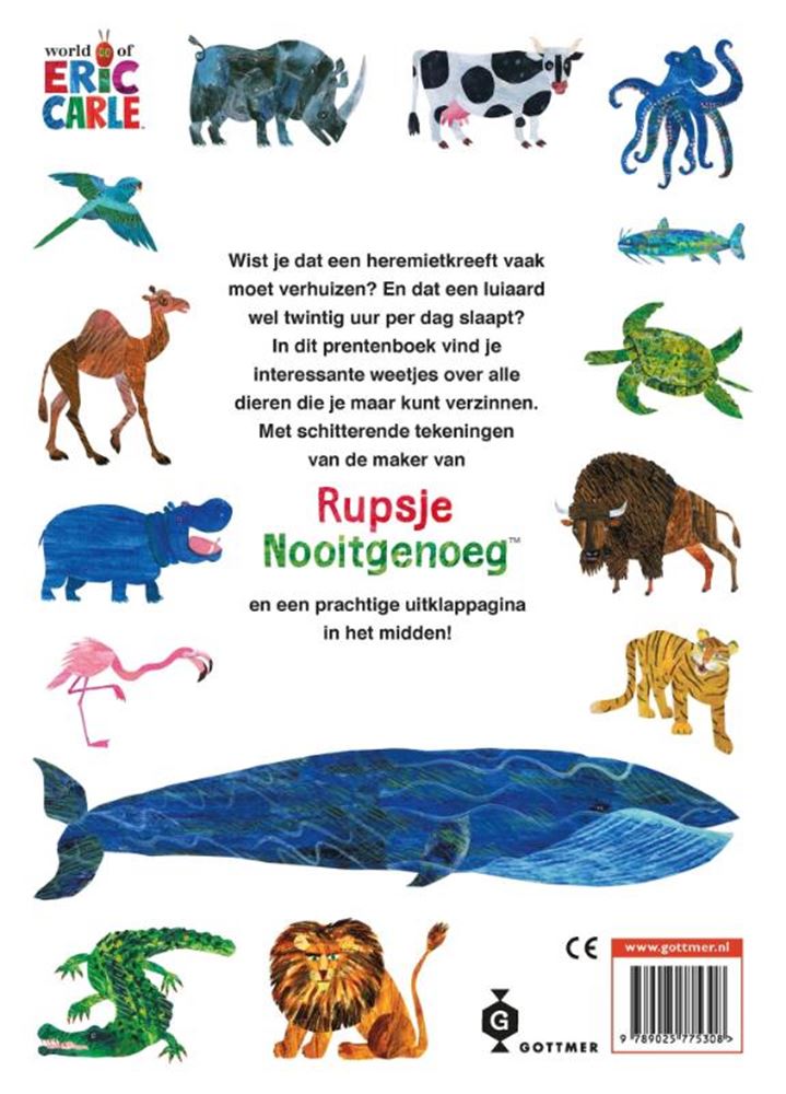 Gottmer forlagsgruppe eric carles store dyrebog. 3+