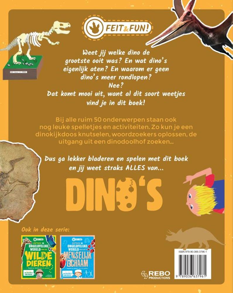 Rebo forlag fakta og sjov; dinosaurer. 7+
