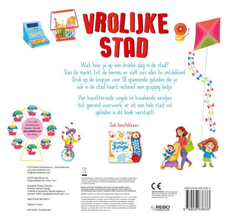 Rebo Publishers Lydbog: Happy City. 3+