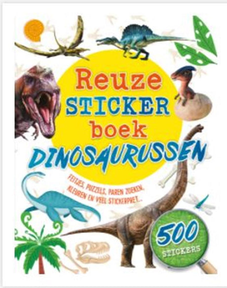 Klistermærkebog dinosaurer. 3+