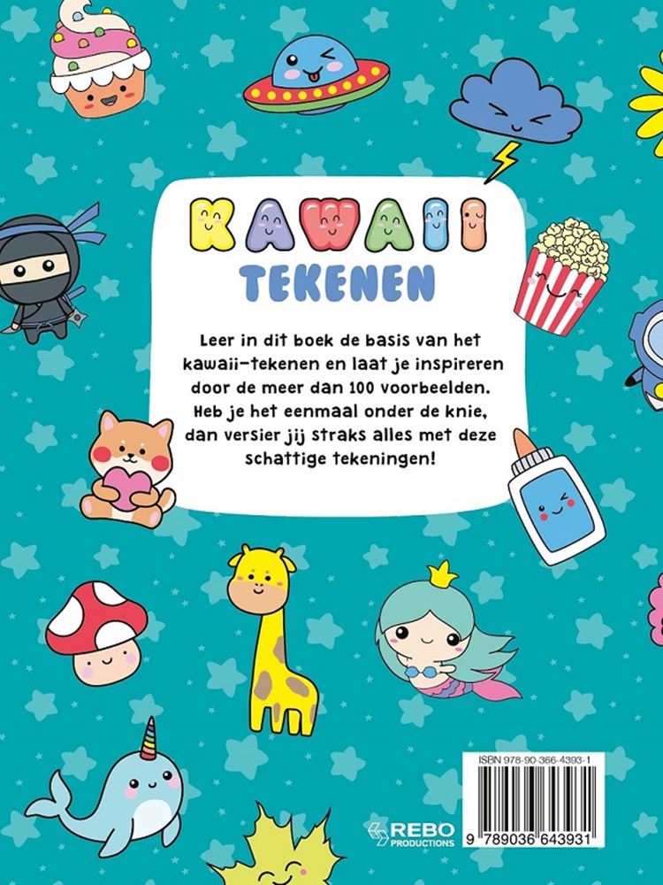 Rebo forlag kawaii tegning. 3+