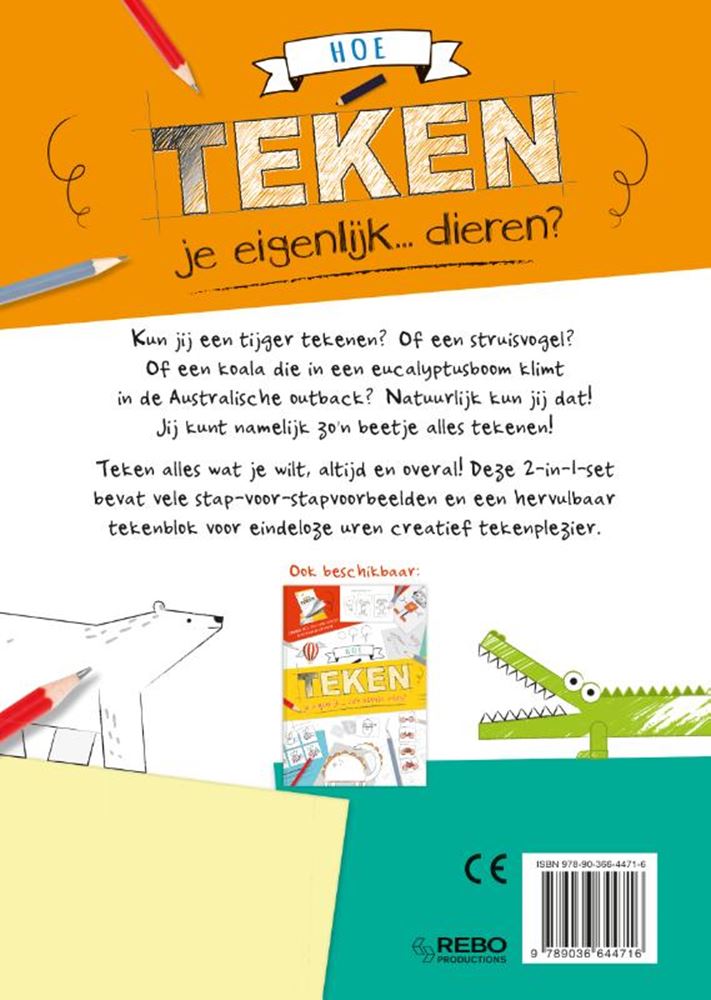 Rebo forlag hvordan tegner man egentlig... dyr? 6+