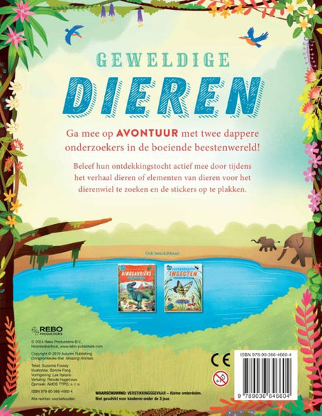 Rebo udgiver fantastiske dyreklistermærkebog 4+