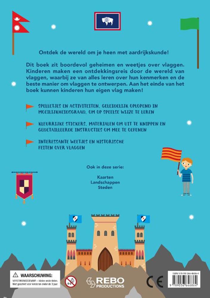 Rebo forlags flag - vild med verden 6+