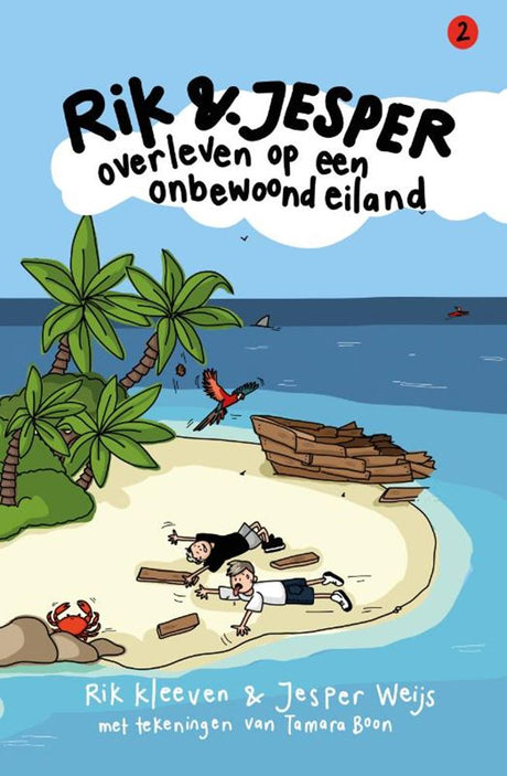 Rik og Jesper overlever på et ubeboet land