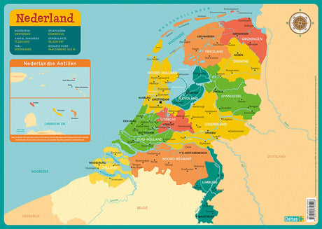 Deltas uddannelsesrute - kort over Holland