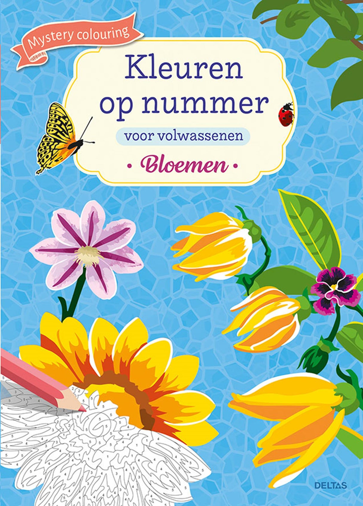 Deltas farve efter nummer for voksne blomster