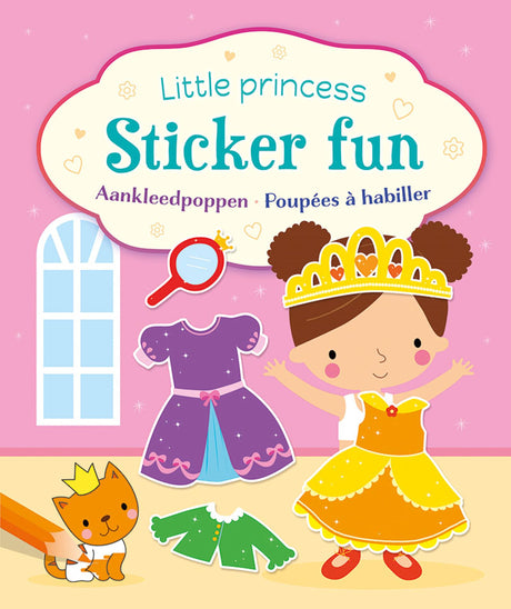 Deltas lille prinsesse-klistermærke sjov - udklædningsdukker lille prinsesse-klistermærke sjov - klar-til-brug dukker
