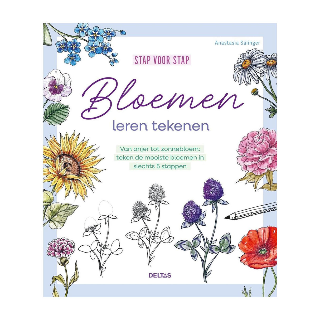 Lær at tegne blomster trin for trin