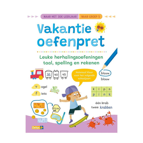 Deltas ferietræning sjove, sjove tælle- og skriveøvelser - for gruppe 5