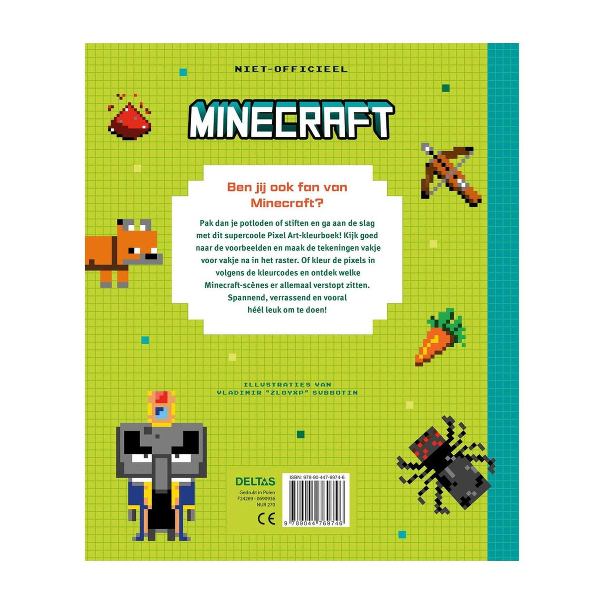 Deltas minecraft pixel farvelægning sjovt