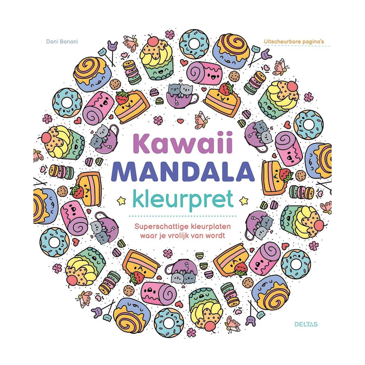 Deltas kawaii mandala farve sjov