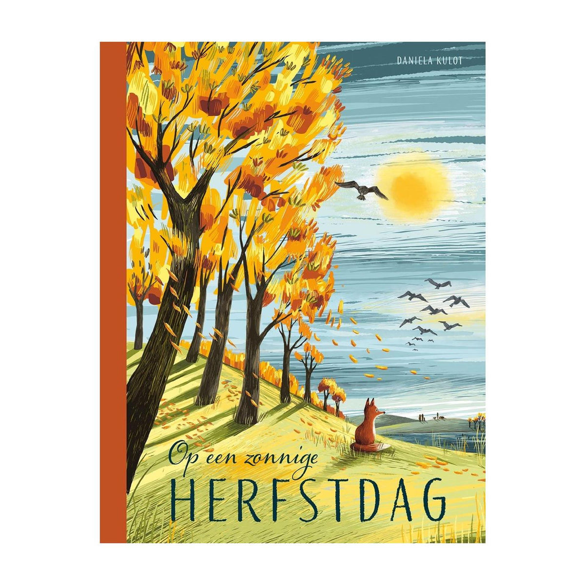 Deltas på en solrig efterårsdag