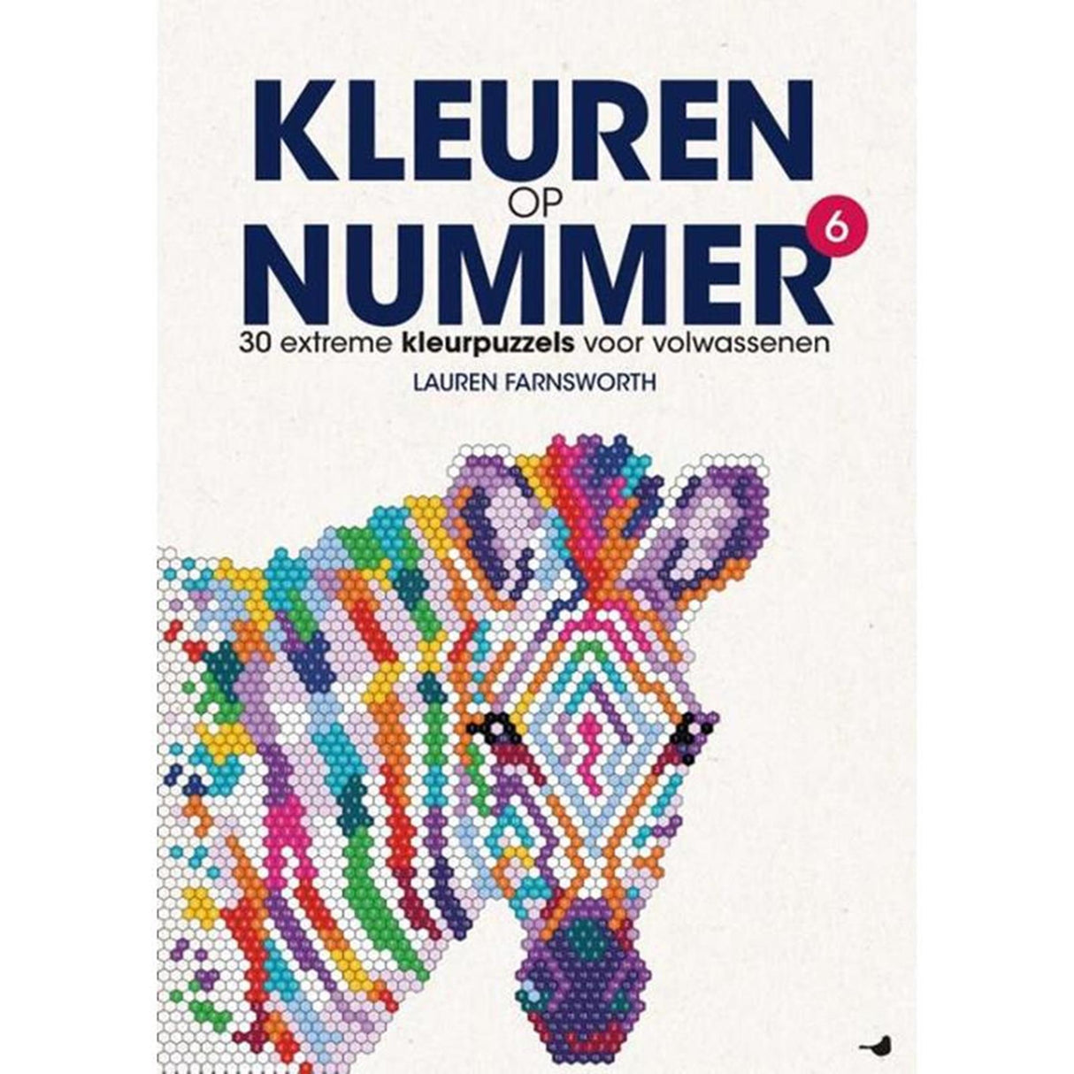 Kluitman farvelægning efter nummer 6 - farvelægningspuslespil for voksne 64 sider paperback