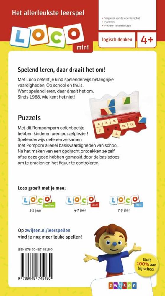 WPG Publishers Mini Loco Rompompom-puslespil (4-6 år)