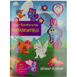 Farve- og klistermærkebog fantasiverden