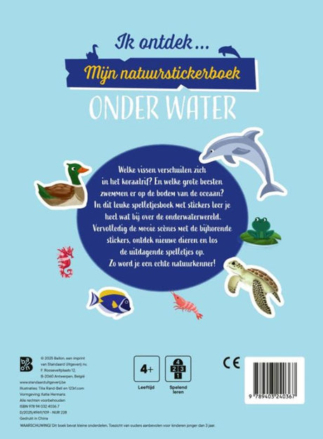 Standard forlag min natur klistermærkebog - under vand