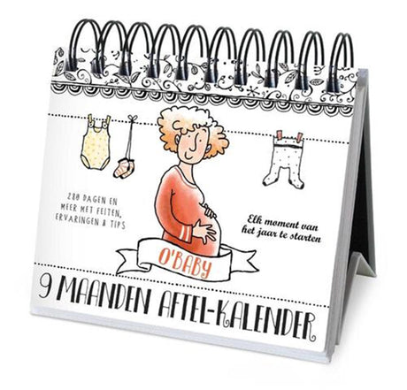 Interstat for baby. 9 måneders nedtællingskalender
