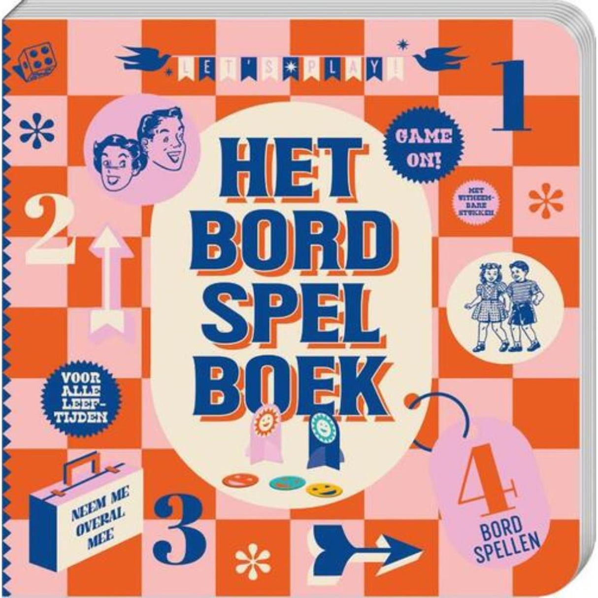 Billedbøger bog med brætspil til familie og venner indbundet