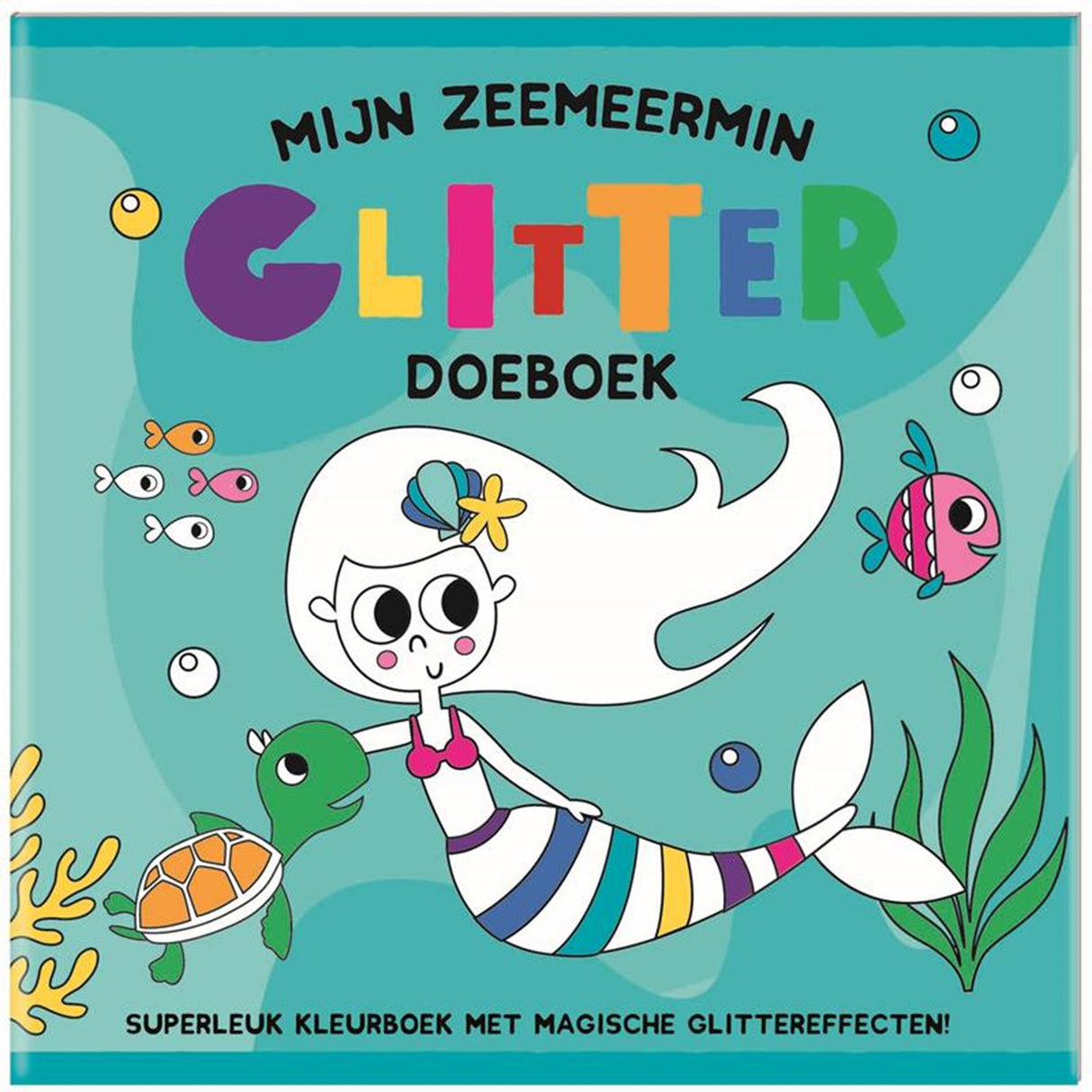 Billedbøger glitter aktivitetsbog - min havfrue
