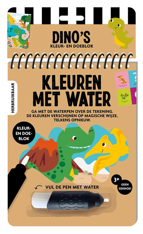Male billedbøger med vand - dinosaurer