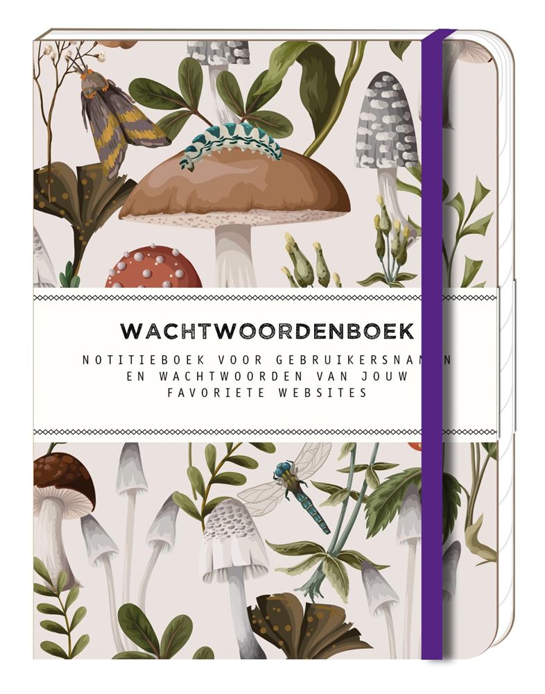 Adgangskoder notebook - magiske mushr
