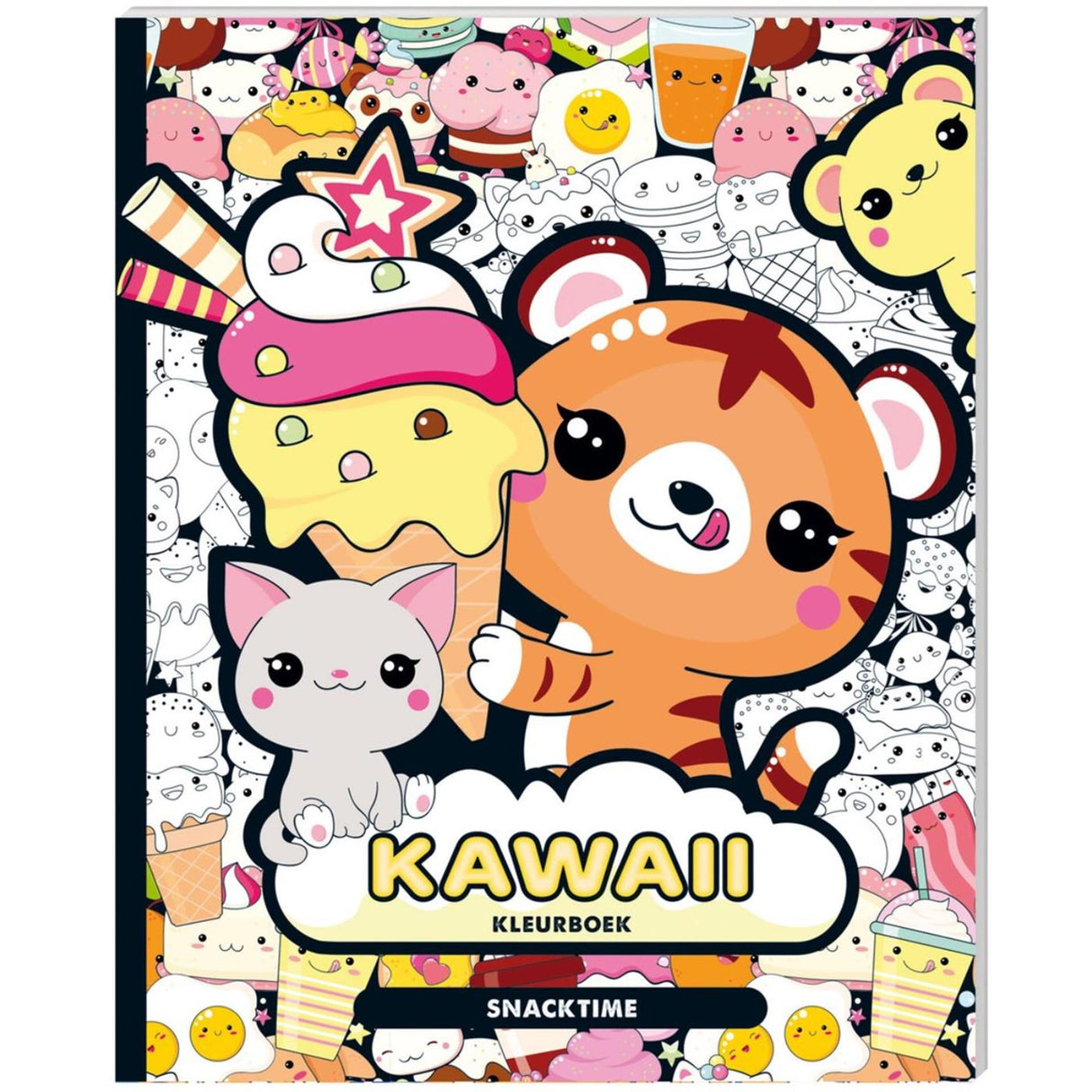 Billedbøger kawaii malebog - snacktime