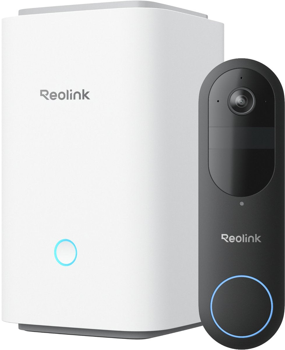 Reolink batterij-deurbelsysteem - 4mp - 1:1-beeld van top tot teen - detectie van personen voertuigen pakketten - d340b met hub 1