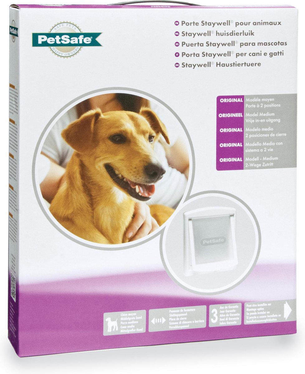 Petsafe 740 hundelem - hvid gennemsigtig - medium - 35 x 26,5 cm