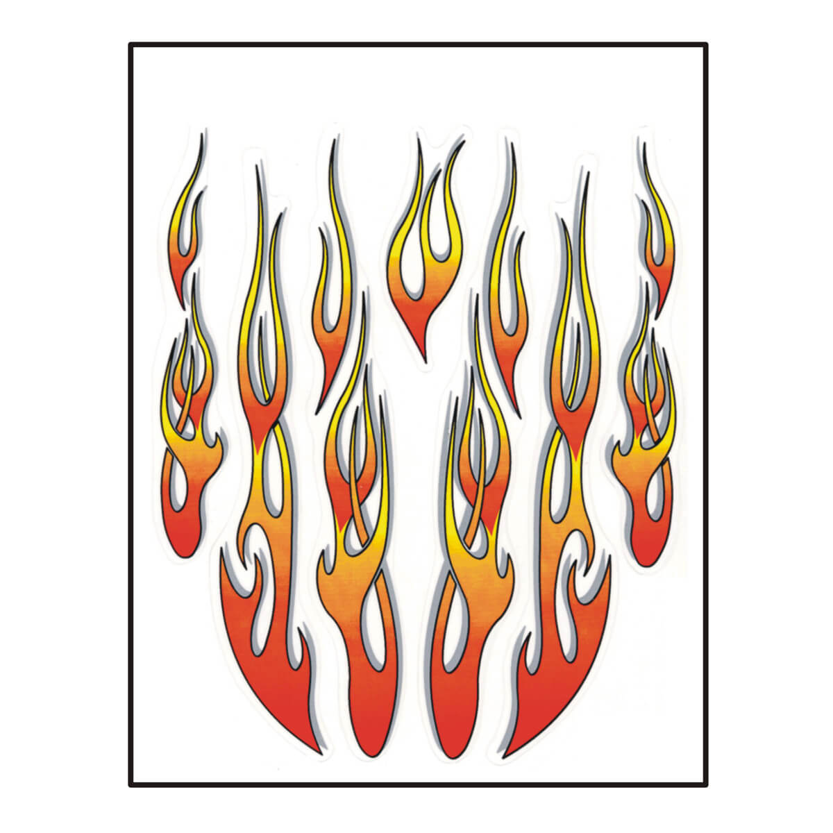 Stickers sæt flammer 911