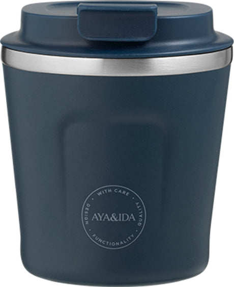 Aya ida aya ida - cup2go - kaffekop - coffee to go - rejsekop - tag med dig - 240ml - marine ny