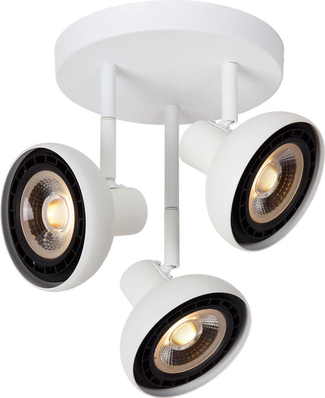Lucide sensas - loftspot (loftslampe) - ø 25,8 cm - 3xgu10 (es111) - hvid