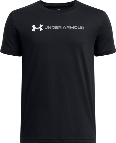 Under armour ua b logo wordmark ss unisex sportstrøje - sort - hvid - grå