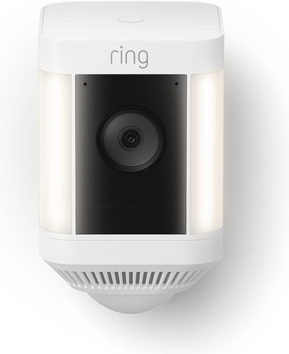 Ring spotlight cam plus - batteri - hvid