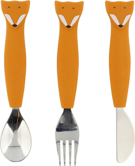 Trixie Silicone Dining Set - MR. Fox, 3st.