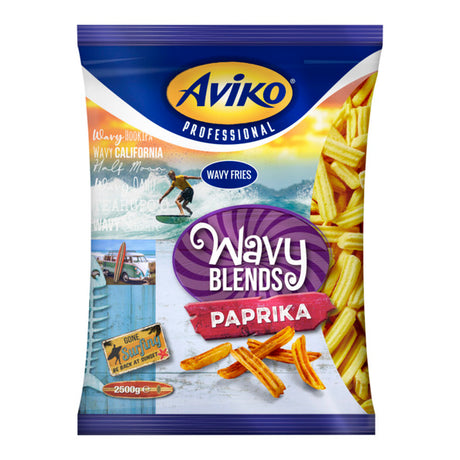 Aviko wavy blend peberfrugt (4x 2,5 kg)