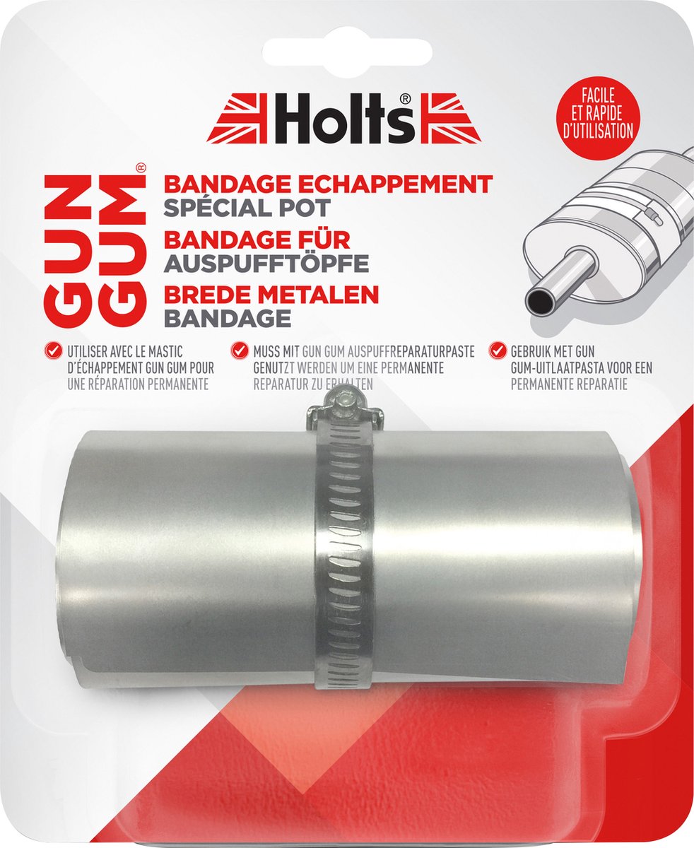 Holts flexiwrap lyddæmper - udstødningsreparation - 800 x 114mm