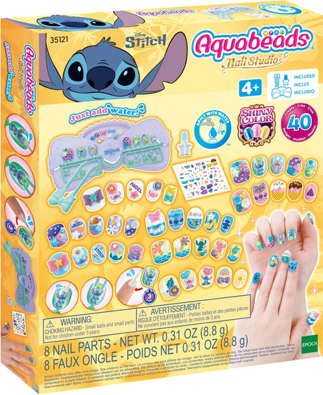 Aquabeads stitch nail studio designer kit - børne negle - stick by water